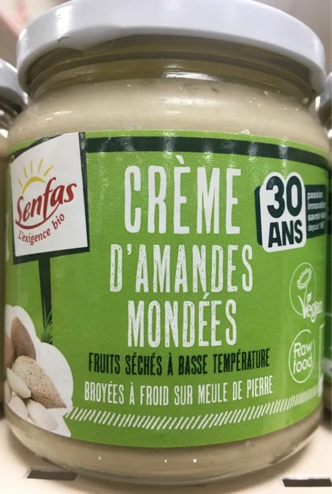 Crème d’amandes mondées