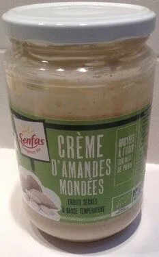 Crème d'amandes mondées