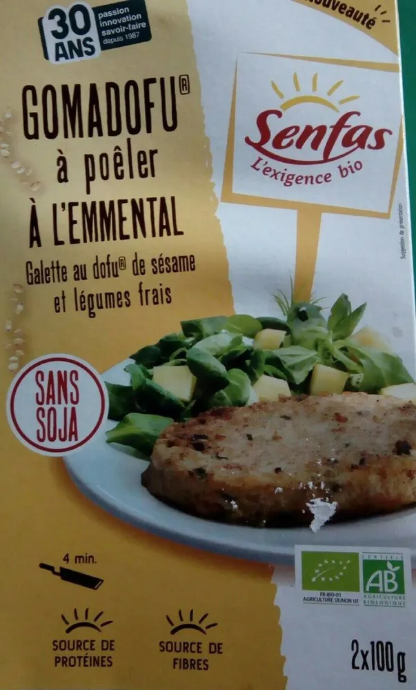 Gomadofu à poêler à l'emmental