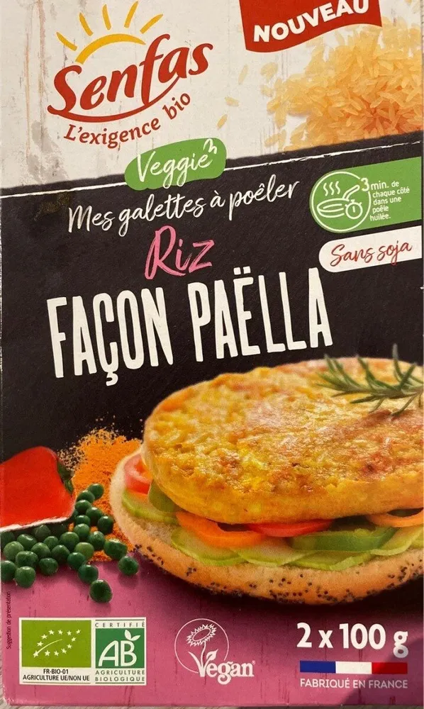 Galettes à poêler riz façon paëlla
