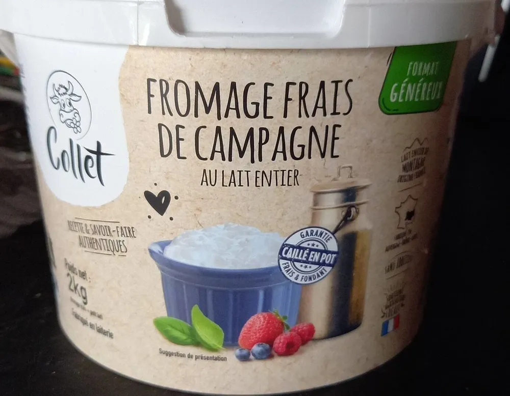 Fromage frais de campagne 2kg