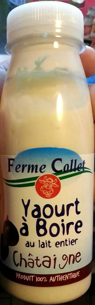 Yaourt à boire au lait entier châtaigne