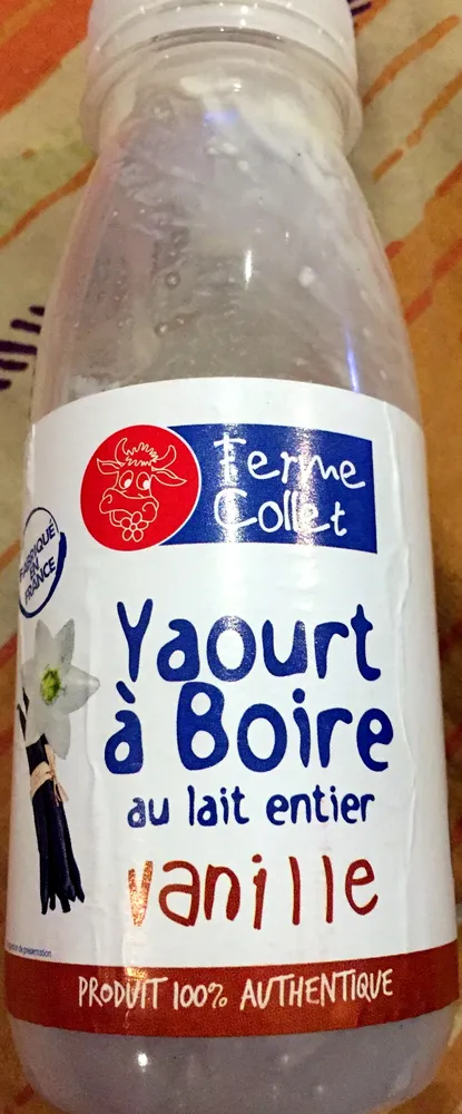 yaourt à boire au lait entier Vanille