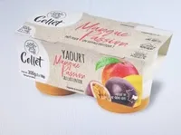 Yaourt brassé sur lit de mangue