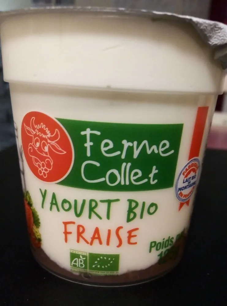 Yaourt bio fraise