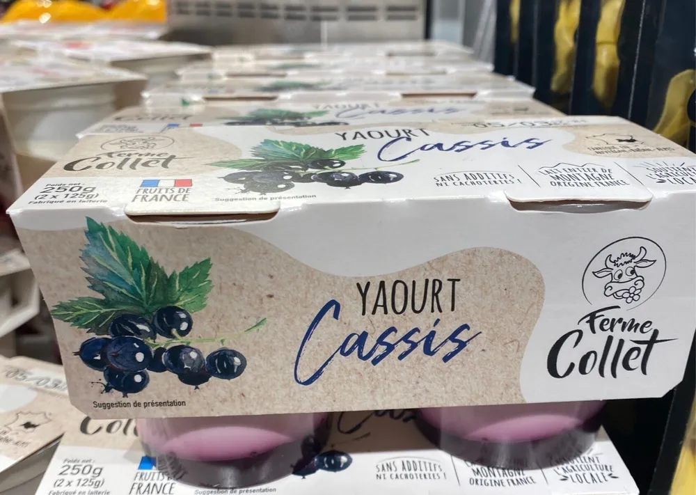 Yaourt Cassis Ferme Collet
