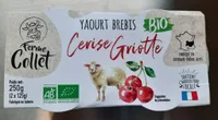 Yaourt brebis cerise griotte