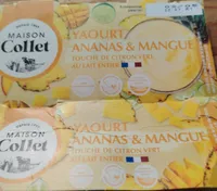 Yaourt ananas et mangue