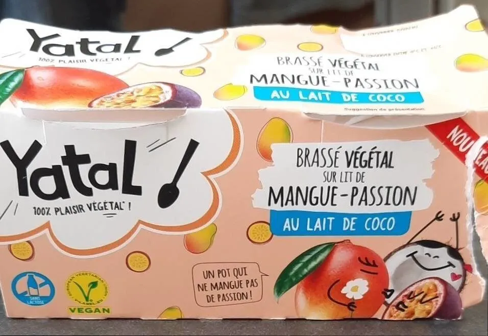 Brassé végétal sur lit de Mangue-Passion au lait de coco