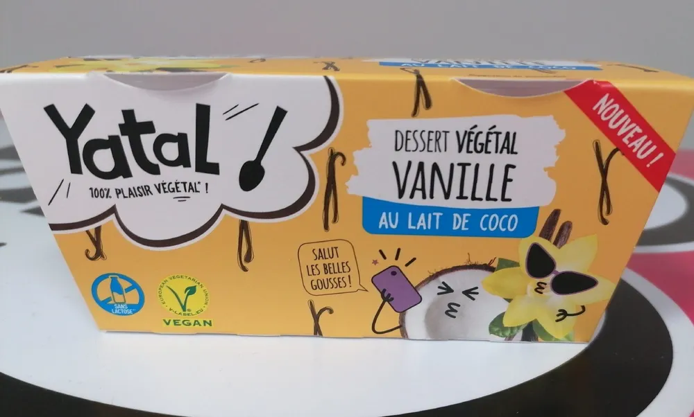 Dessert végétal vanille au lait de coco