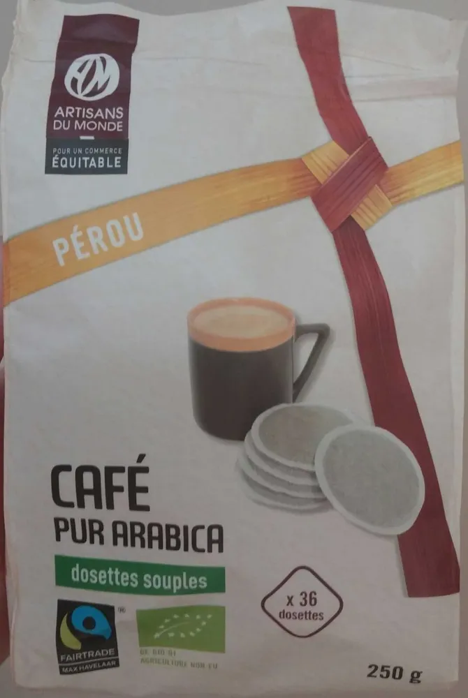 Café pur arabica dosettes souples Pérou