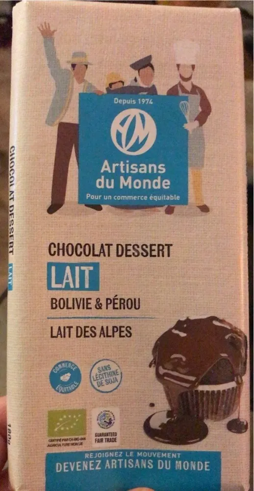 Chocolat dessert lait
