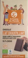 Chocolat lait croustillant