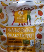 Billes de fruits ananas banane