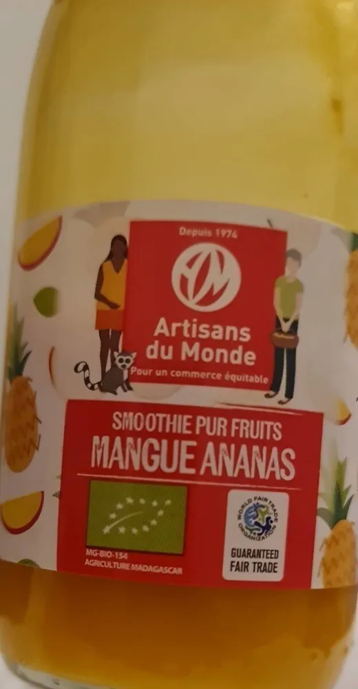Smoothie pur fruits Mangue Ananas