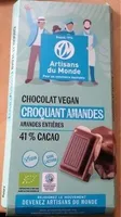 Chocolat vegan croquant amandes