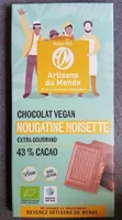 Chocolat vegan noisette éclats de nougatine