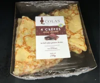 4 crêpes saveur chocolat