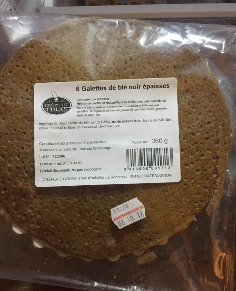 Galettes de ble noir