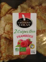 Crêpes bio framboises