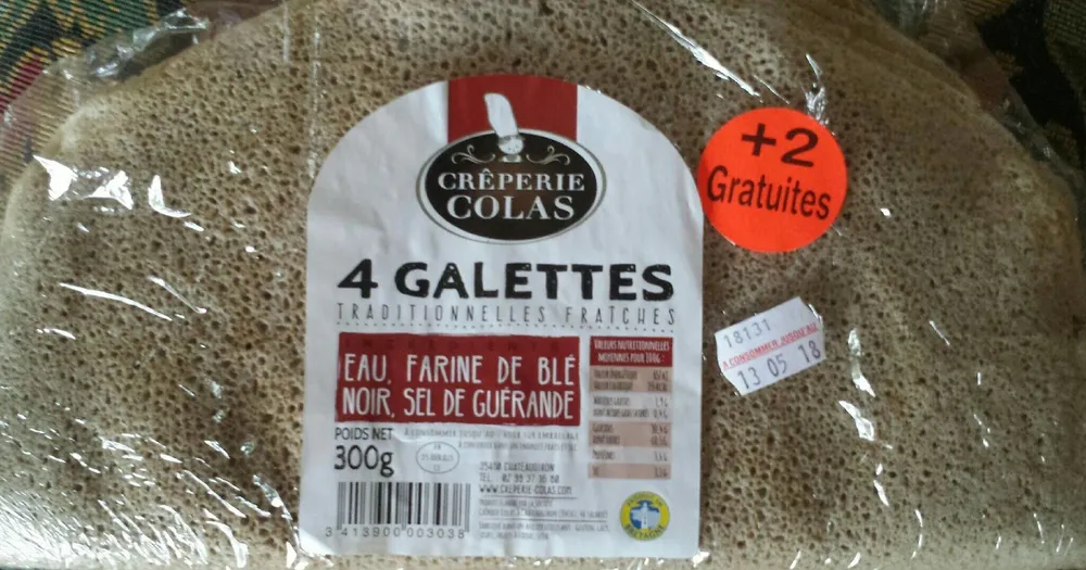 6 Galettes Traditionnelles Fraîches