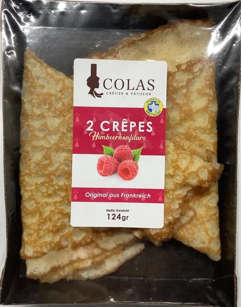 Crêpes, confiture de framboise