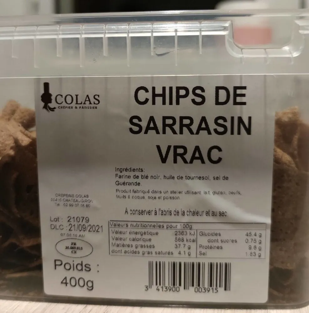 Chips de sarrasin en vrac
