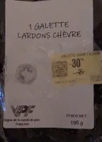 Galette lardons chèvre