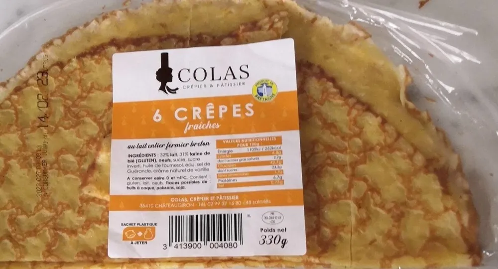 Crêpes fraîches