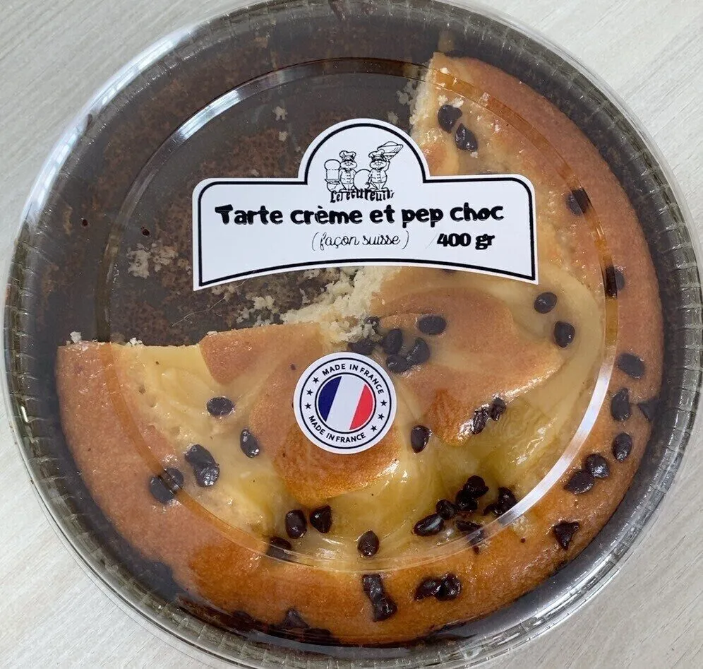 Tarte creme et pepite chocolats