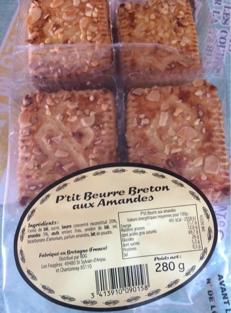 P'tit beurre Breton aux amandes