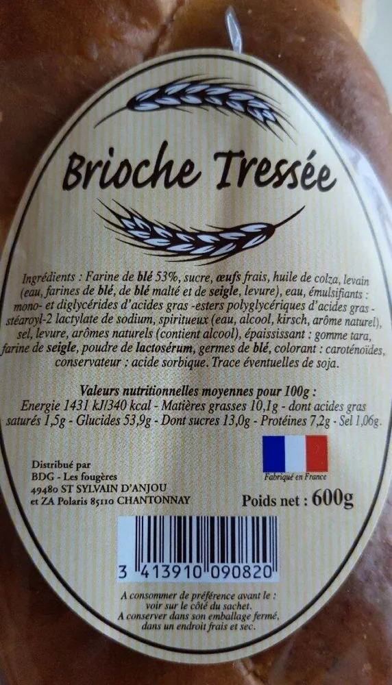 Brioche tressée