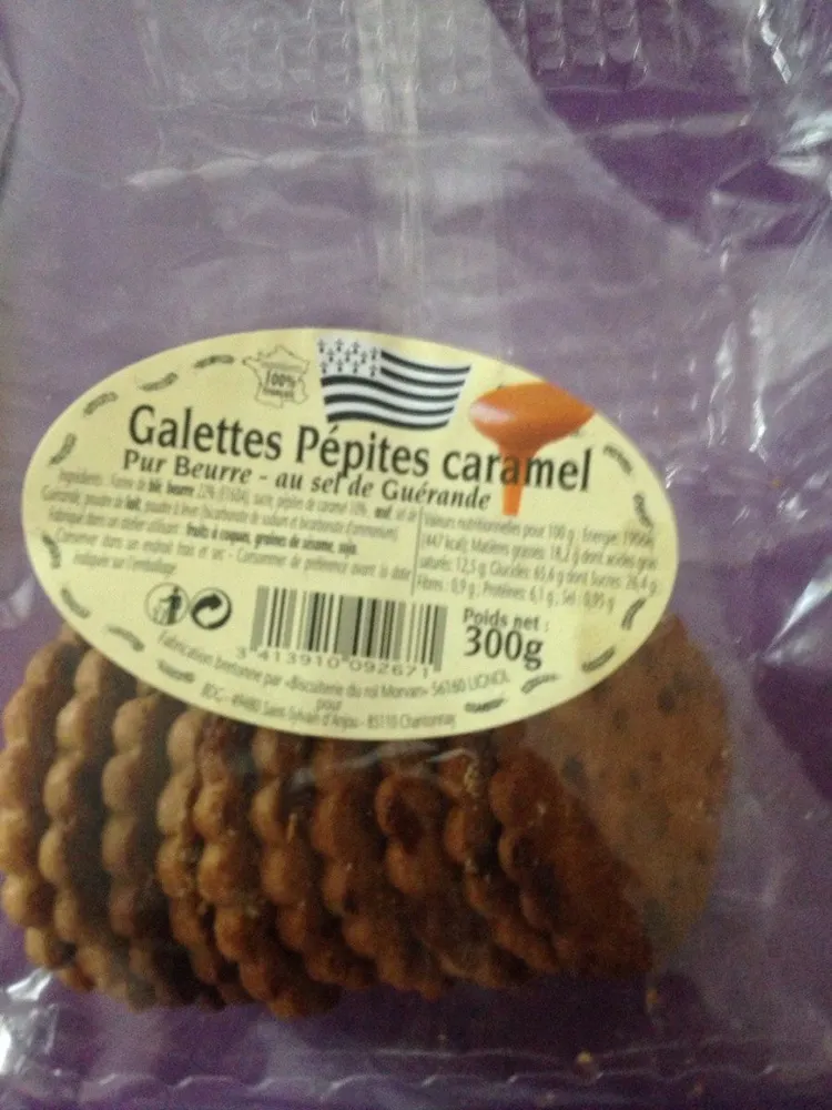 Galette pépites caramel
