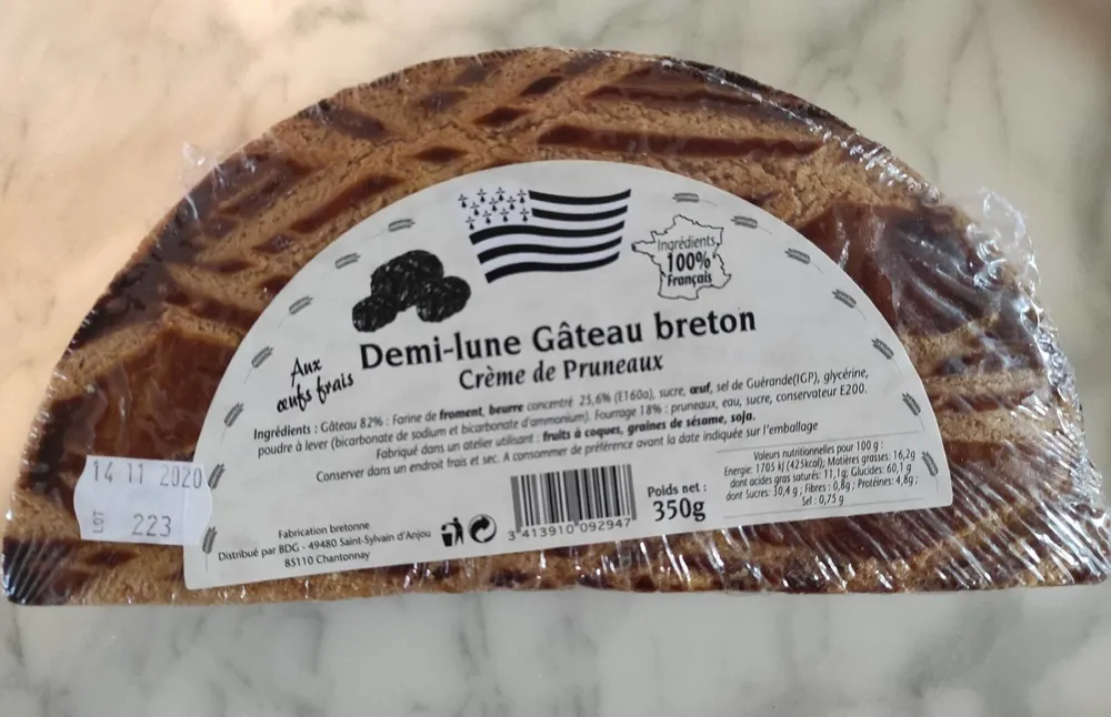 Demi-lune Gâteau Breton
