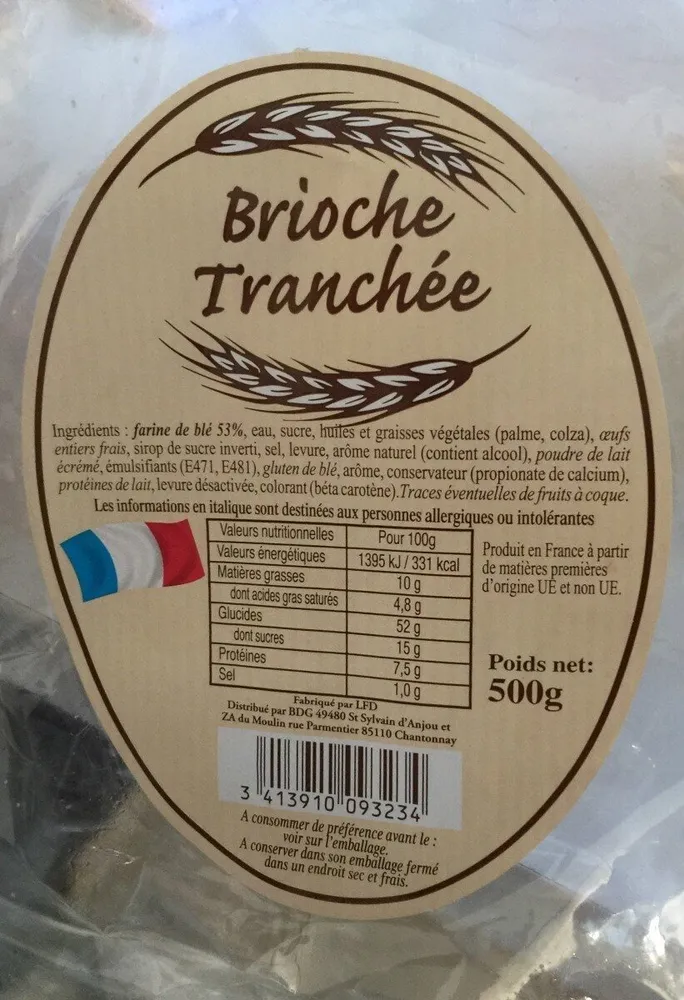Brioche tranchée