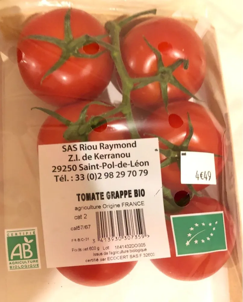 Tomate grappe bio