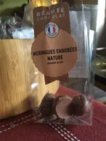 Meringues enrobées nature - chocolat au lait