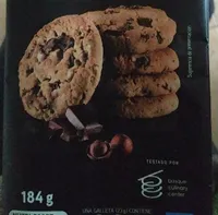Cookies chocolate negro y avellanas