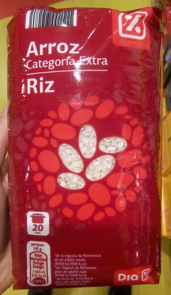 Arroz categoría extra