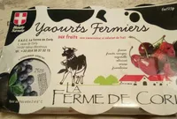 Yaourts fermiers aux fruits LA FERME DE CORLY