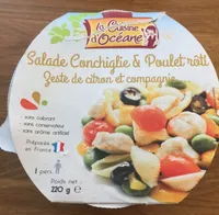Salade conchiglie et poulet rôti