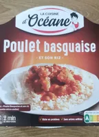Poulet basquaise et son riz