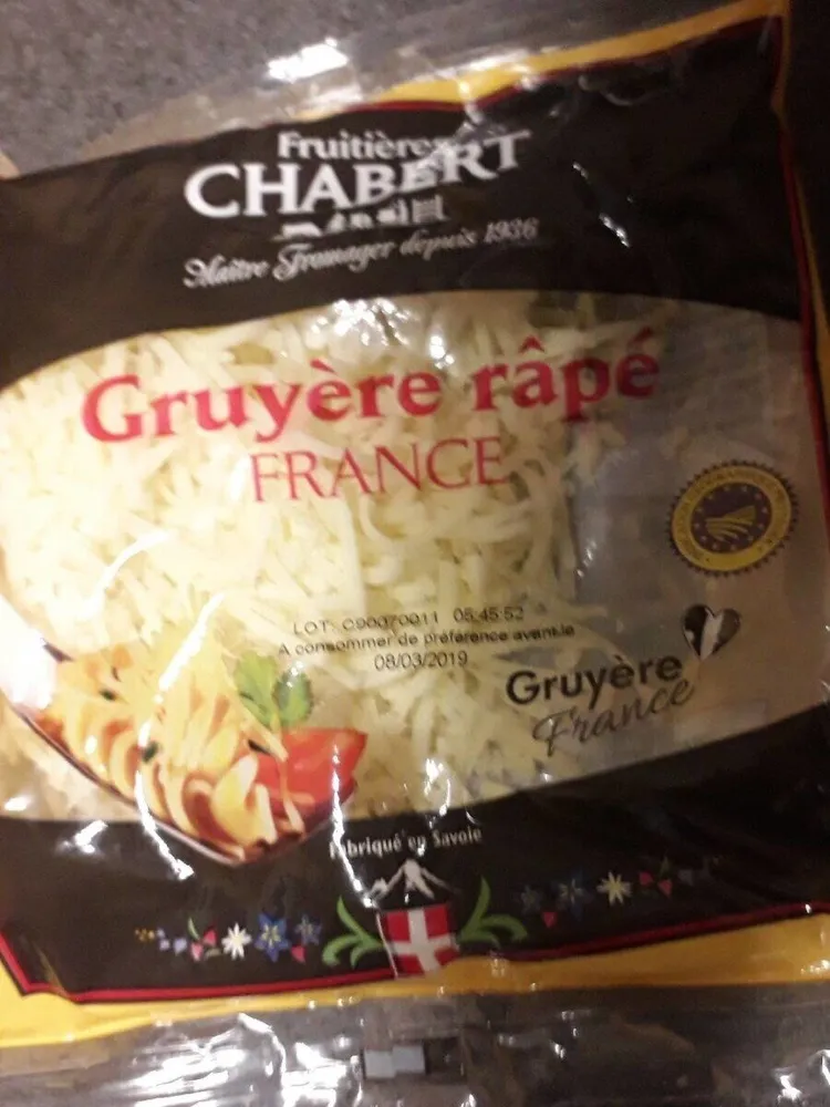 Gruyère râpé France