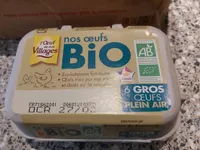 6 Gros œufs plein air Bio