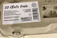 10 œufs frais