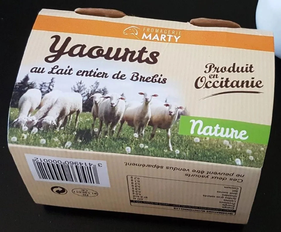 Yaourts au lait entier de brebis
