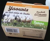 Yaourts au lait entier de brebis