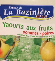 Yaourts aux fruits pommes-poires