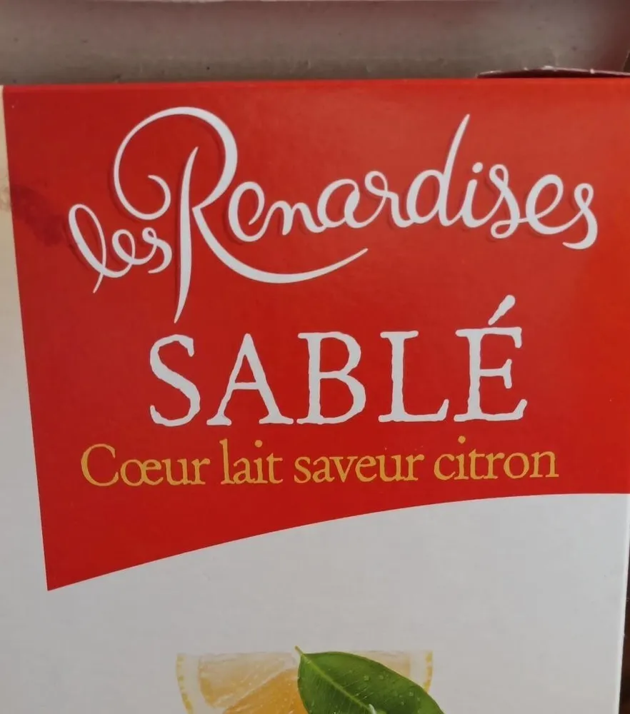 Sablé coeur de lait citron
