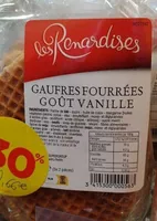Gaufre fourrées goût vanille